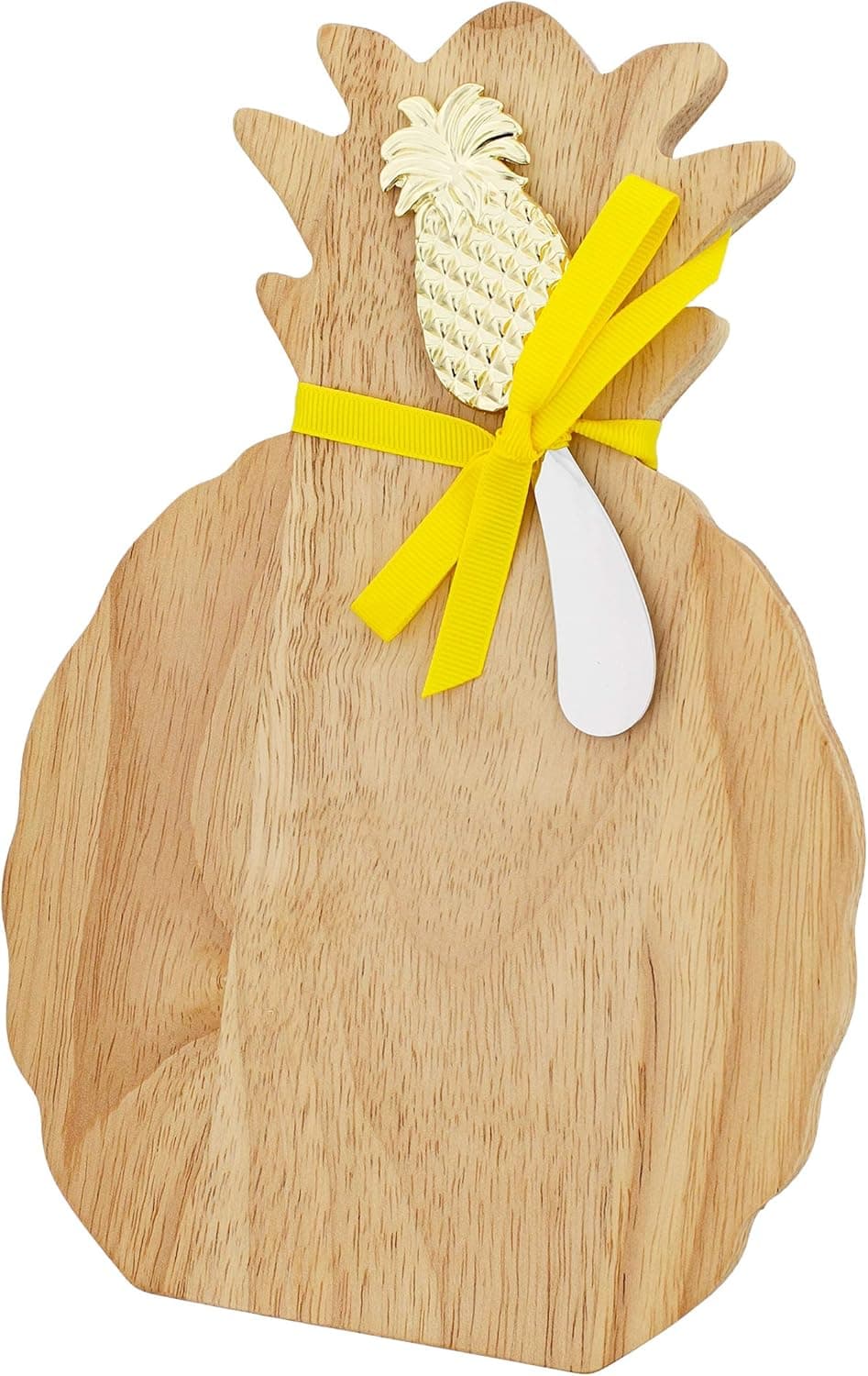 Wooden Wine and Cheese Board, Oak Pineapple Charcuterie Board Cheese Platter with Cheese Knife Serving Board Cheese Tray