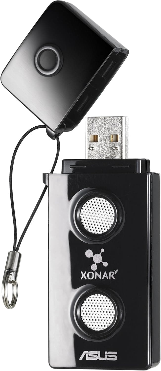 ASUS Xonar U3 Sound Cards (XONAR_U3/UAD/B/A),Black