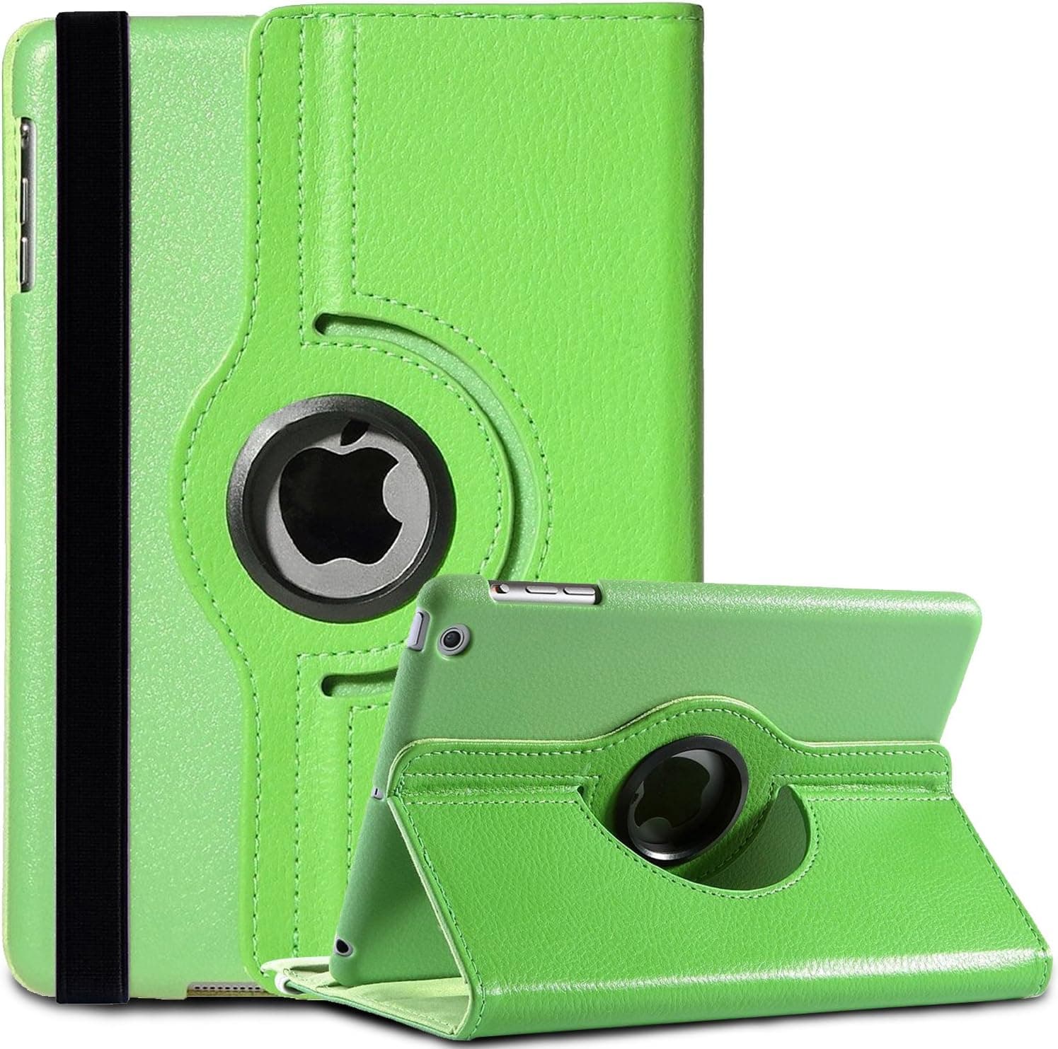 iPad Mini Case, iPad Mini 2 Case, iPad Mini 3 Case, BENTOBEN 360 Degree Rotating Stand Case Magnetic Smart Cover Auto Sleep/Wake Feature and Premium Faux Leather with Kickstand, Green