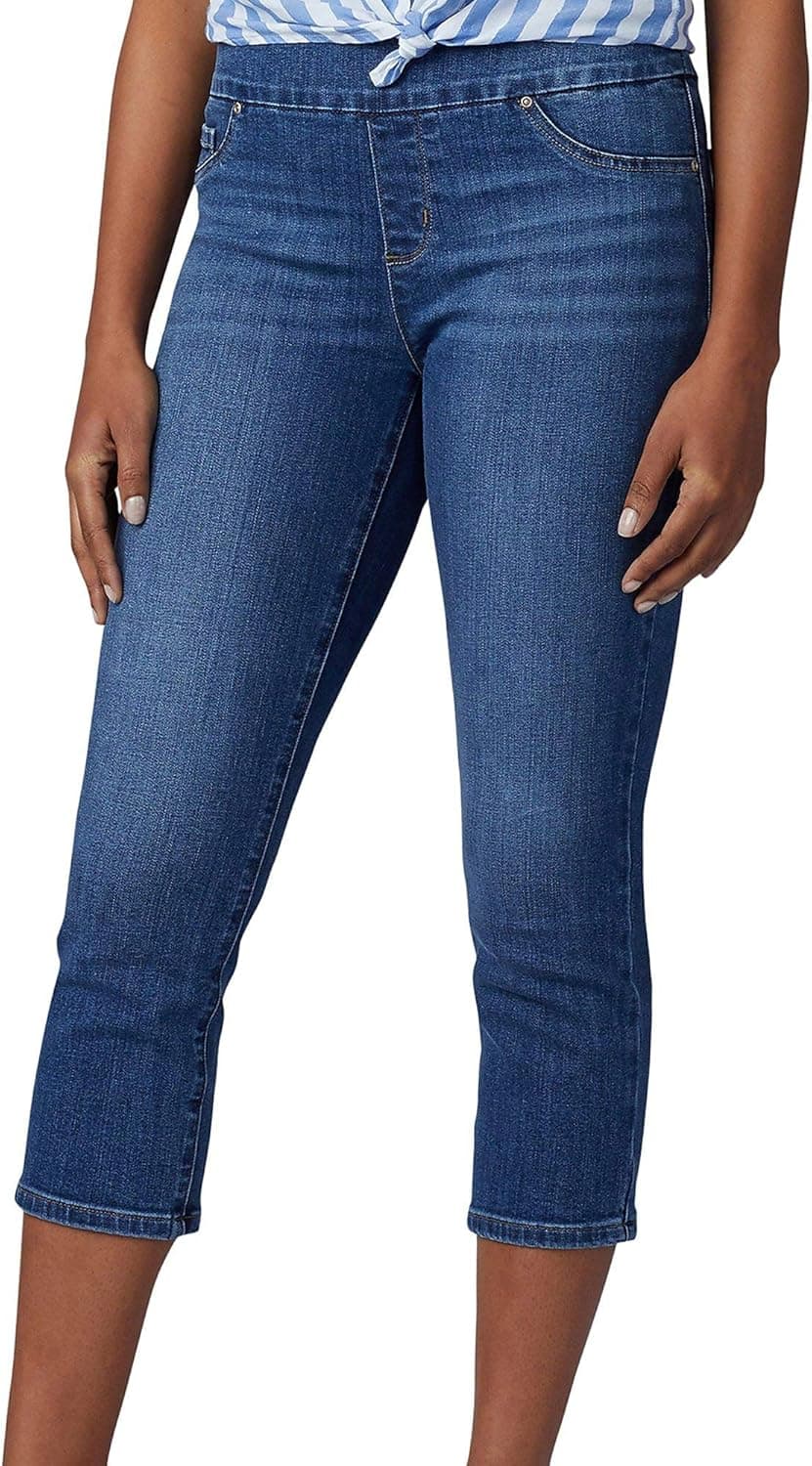 Lee Women's Sculpting Slim Fit Pull on Capri Jean