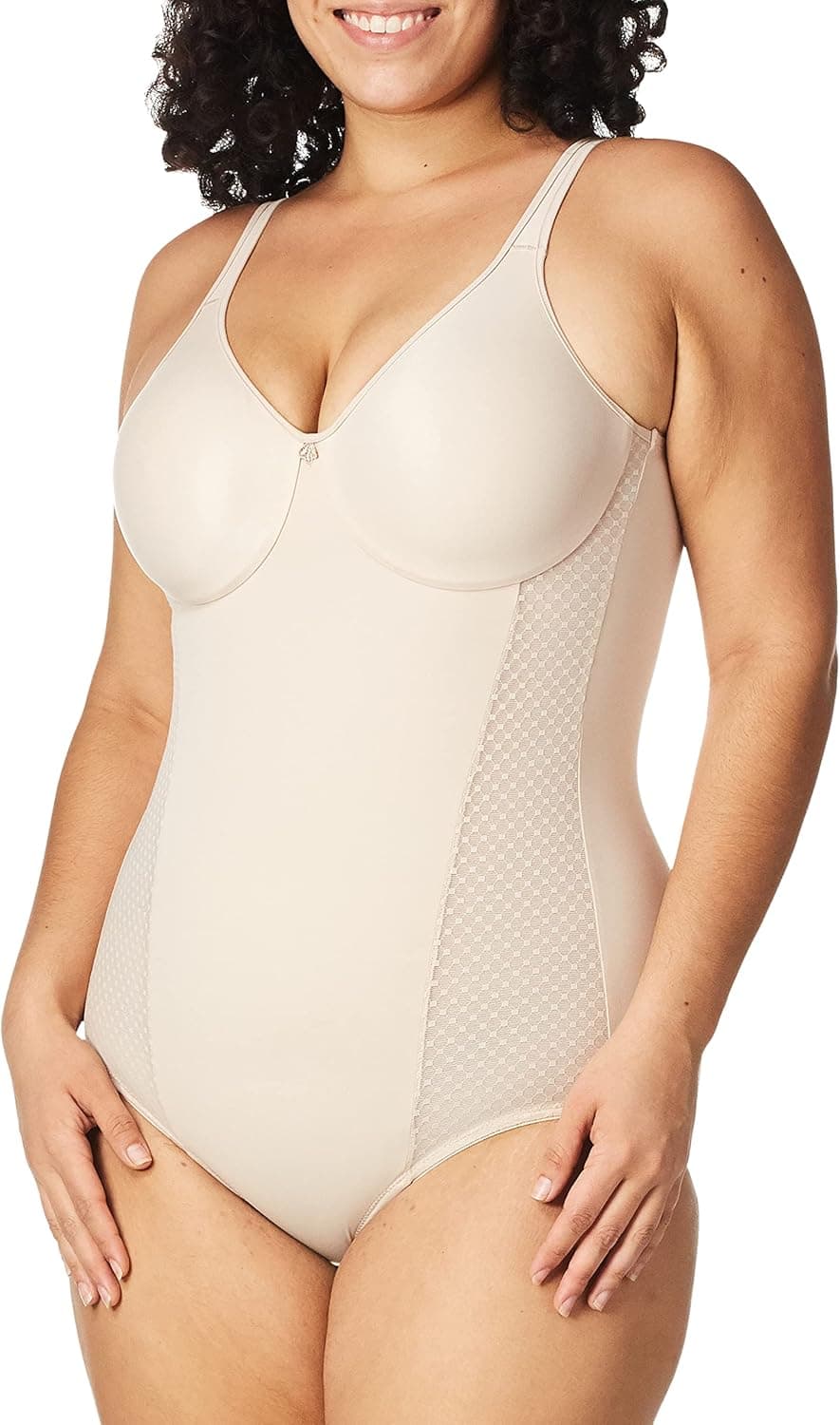 Bali Women’s Shapewear Firm Control Body Shaper with Built-in Minimizer Bra Fajas DF1009