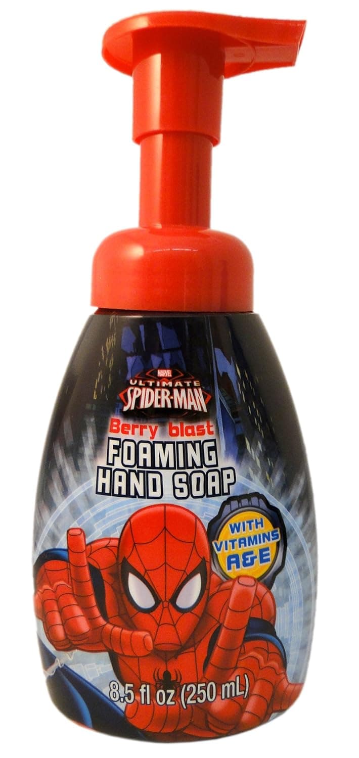 Marvel Comics Spider Man Foaming Hand Soap, 8 Ounce