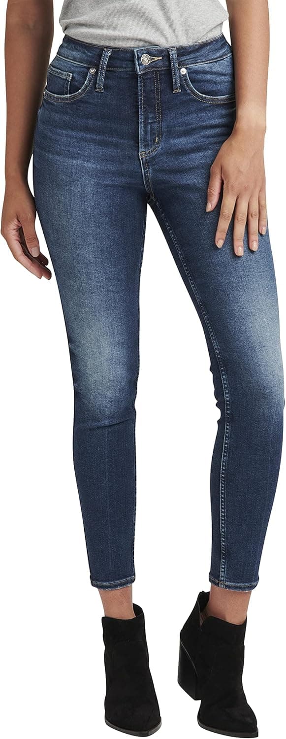 Silver Jeans Co. Women's Infinite Fit High Rise Skinny Leg Jeans