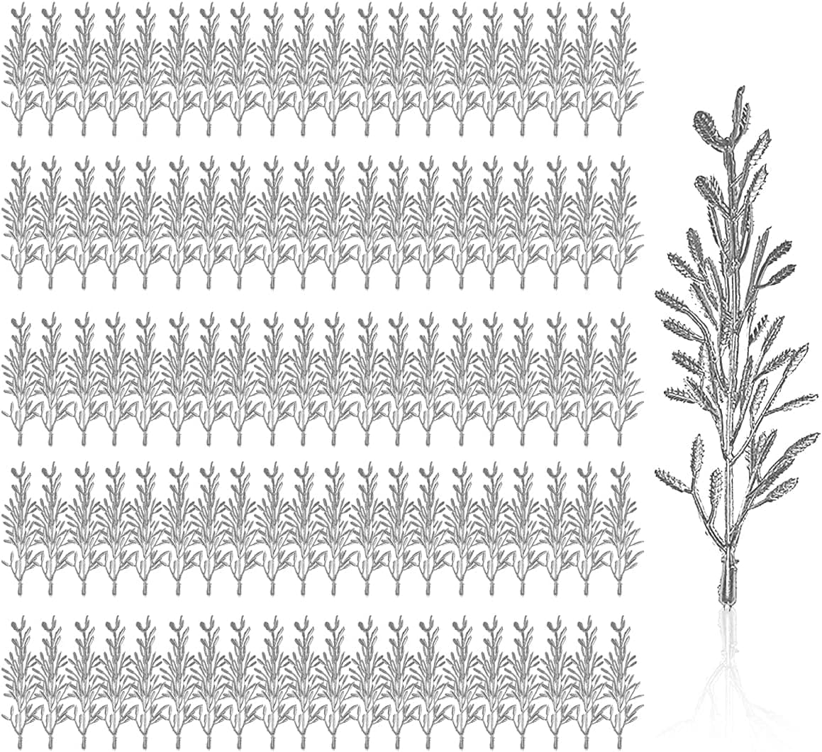 100 Pieces Artificial Flowers for Floating Candles Centerpiece Silver Flower Filler Mini Vase Fillers Filling Floating Candles Filling Flower for Party Home Table Wedding Decoration Vase Fillers