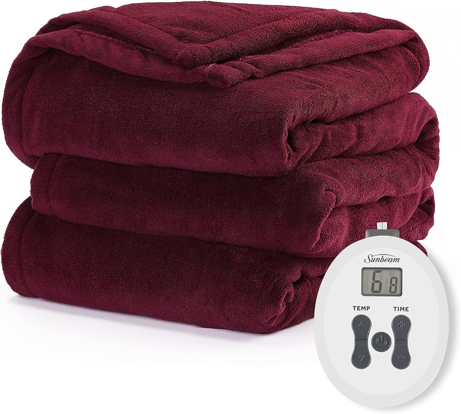 Sunbeam Royal Luxe Cabernet Heated Blanket - Full