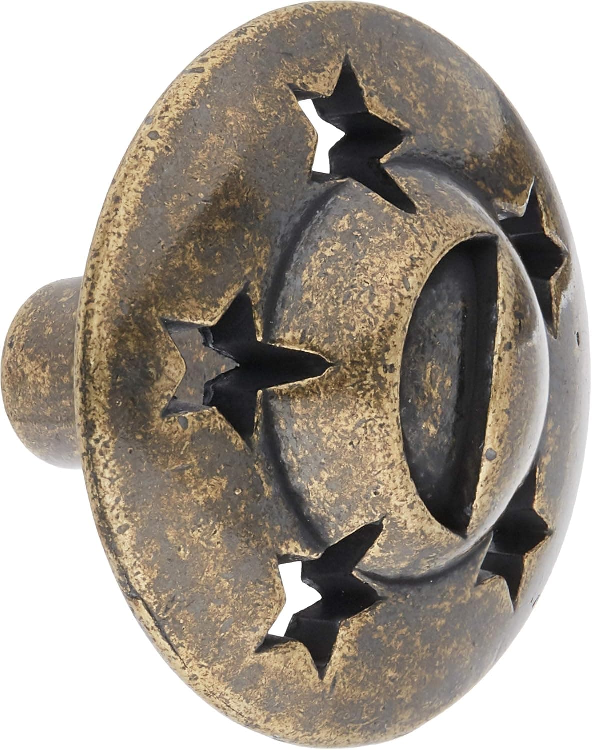 Laurey 13905 1 1/4-Inch Celestials Knob, Antique Brass