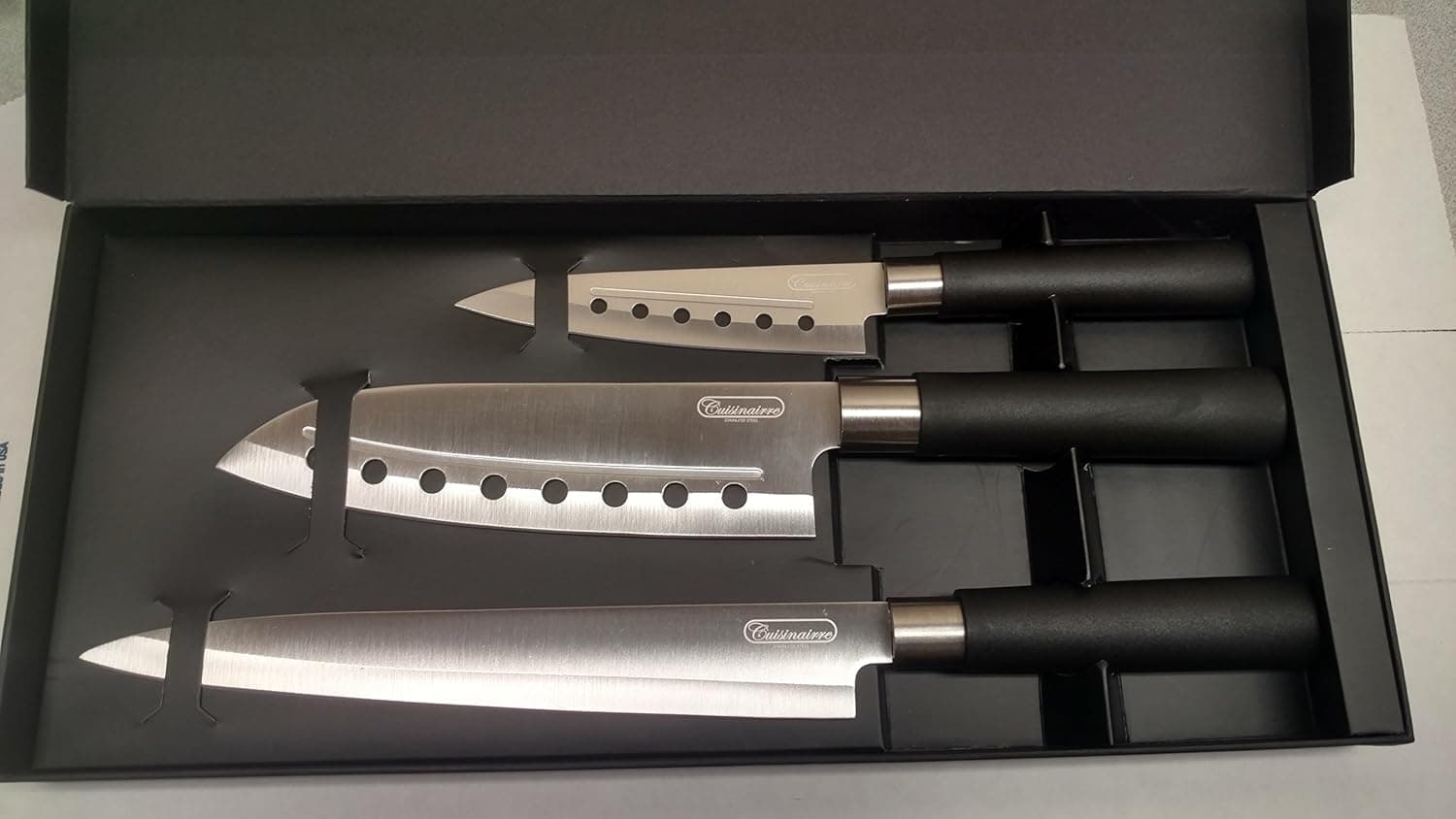 Cuisinairre Premium 3-Piece Stainless Steel Chef's Knife Set
