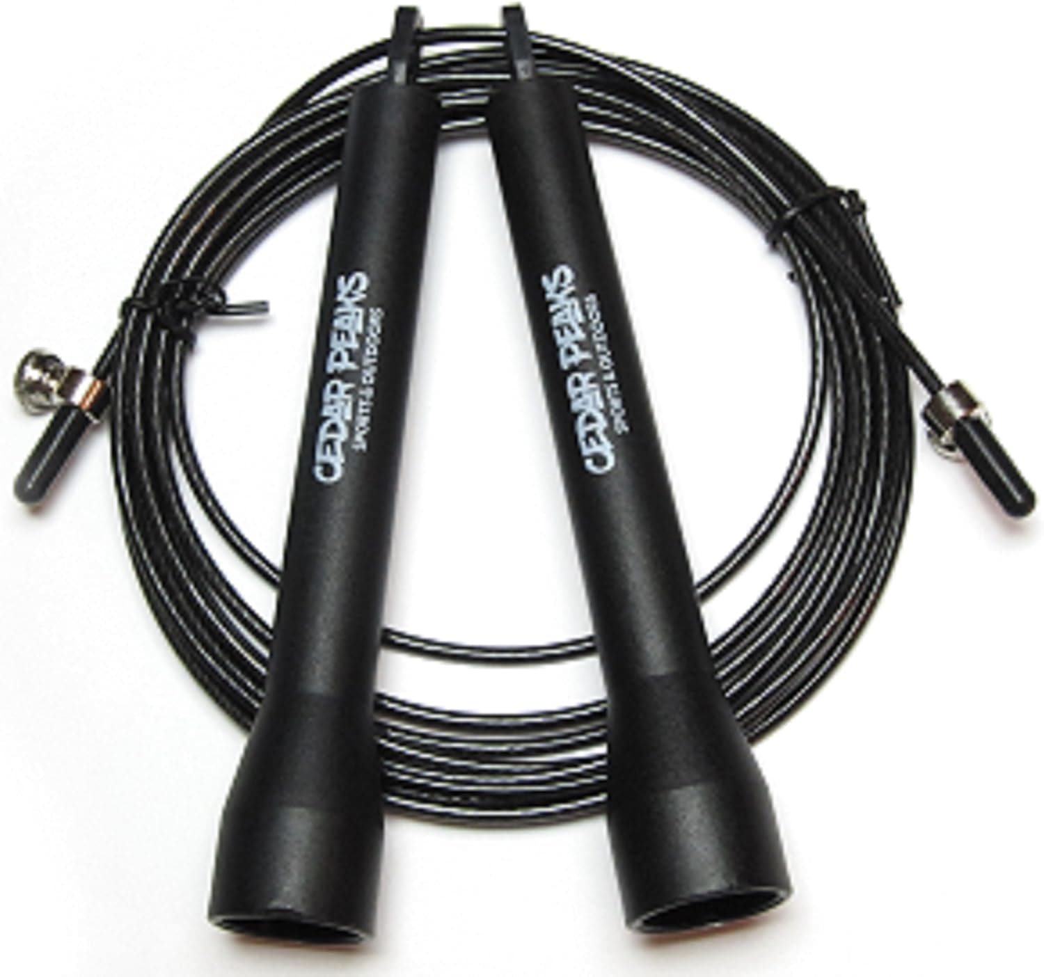 **HUGE SALE** Cedar Peaks 10 ft Premium Jump Rope - EXTRA ROPE & FASTENERS - Light Weight - Number 1 Rated for Crossfit, MMA Fitness, Boxing - High Speed - Adjustable - WOD - Best for Double Unders