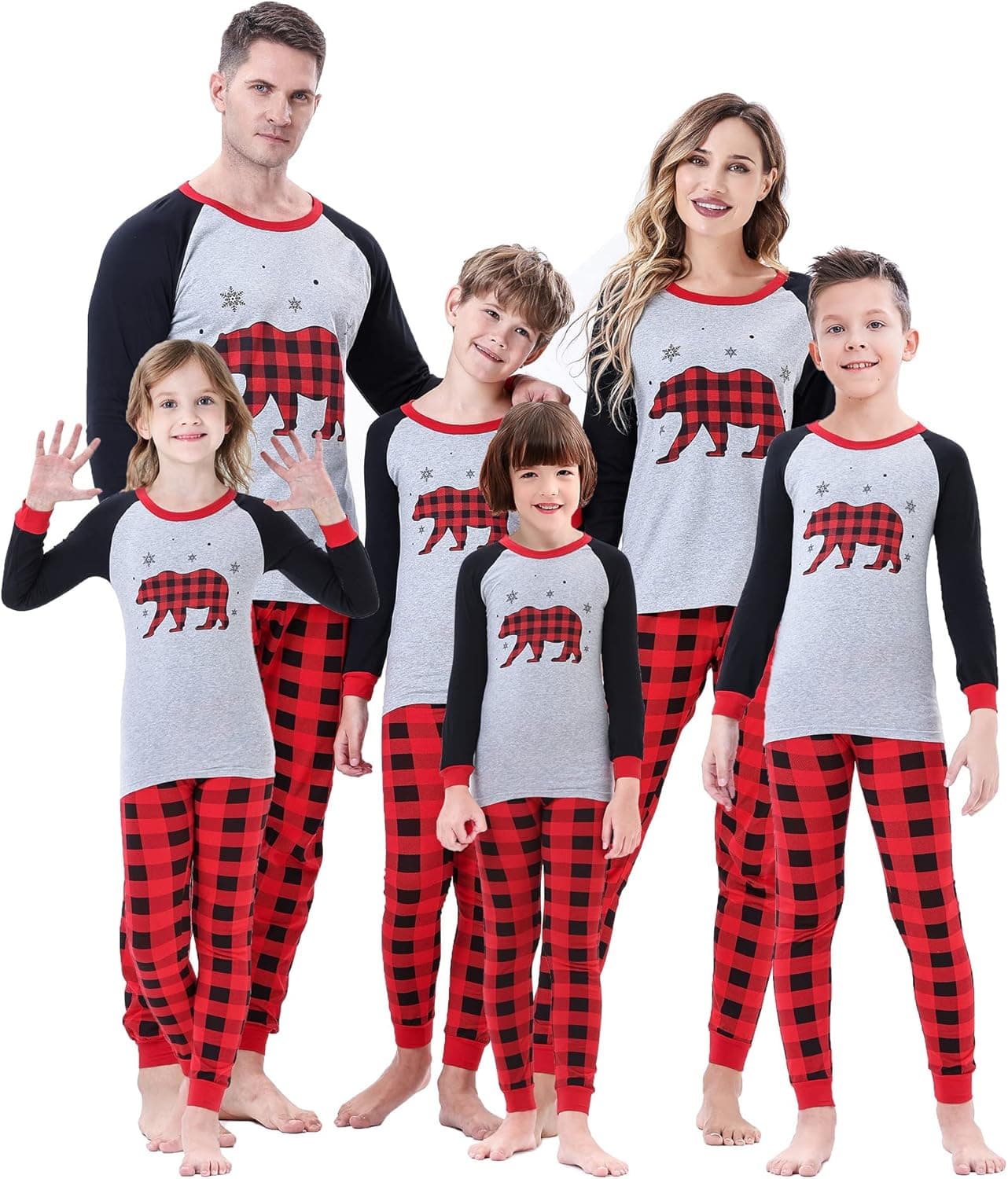 Dolphin&Fish Matching Family Christmas Pajamas Sets Holiday Womens Mens And Kids Sleepwear