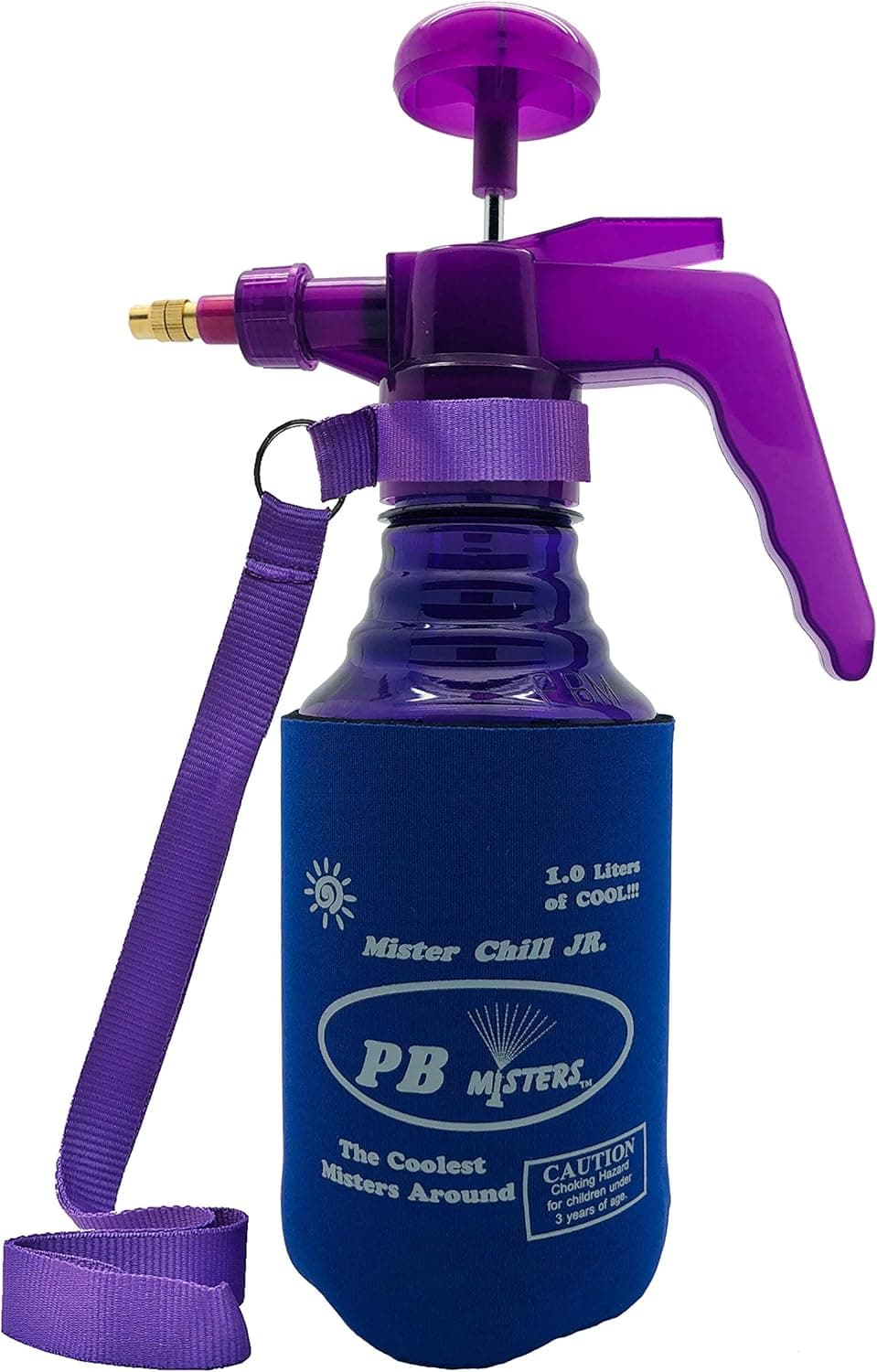 PB Misters Ultra Mister Chill Jr, Personal Pump Mister & Sprayer with Pressure Relief Handle and Neoprene Sleeve