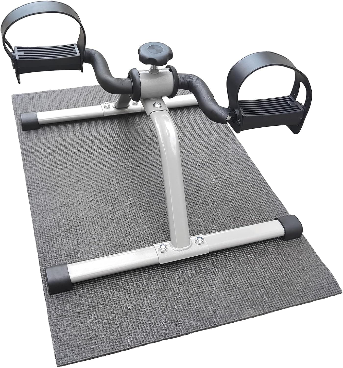 GAGAYA Under Desk Bike Pedal Exerciser with Non-Slip Mat, Mini Exercise Equipment for Legs and Arms Rehabilitation Training, Home Office Dual Use Exercise Peddler, Lightweight and Portable Fitness Bike Exercise Pedals for Seniors