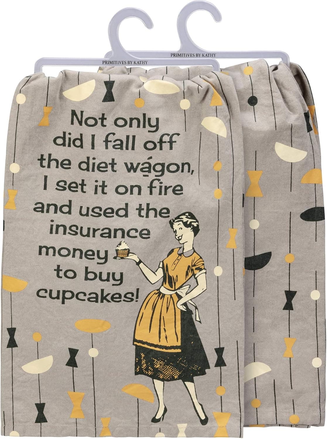 Kitchen Towel - Fall Off The Diet Wagon