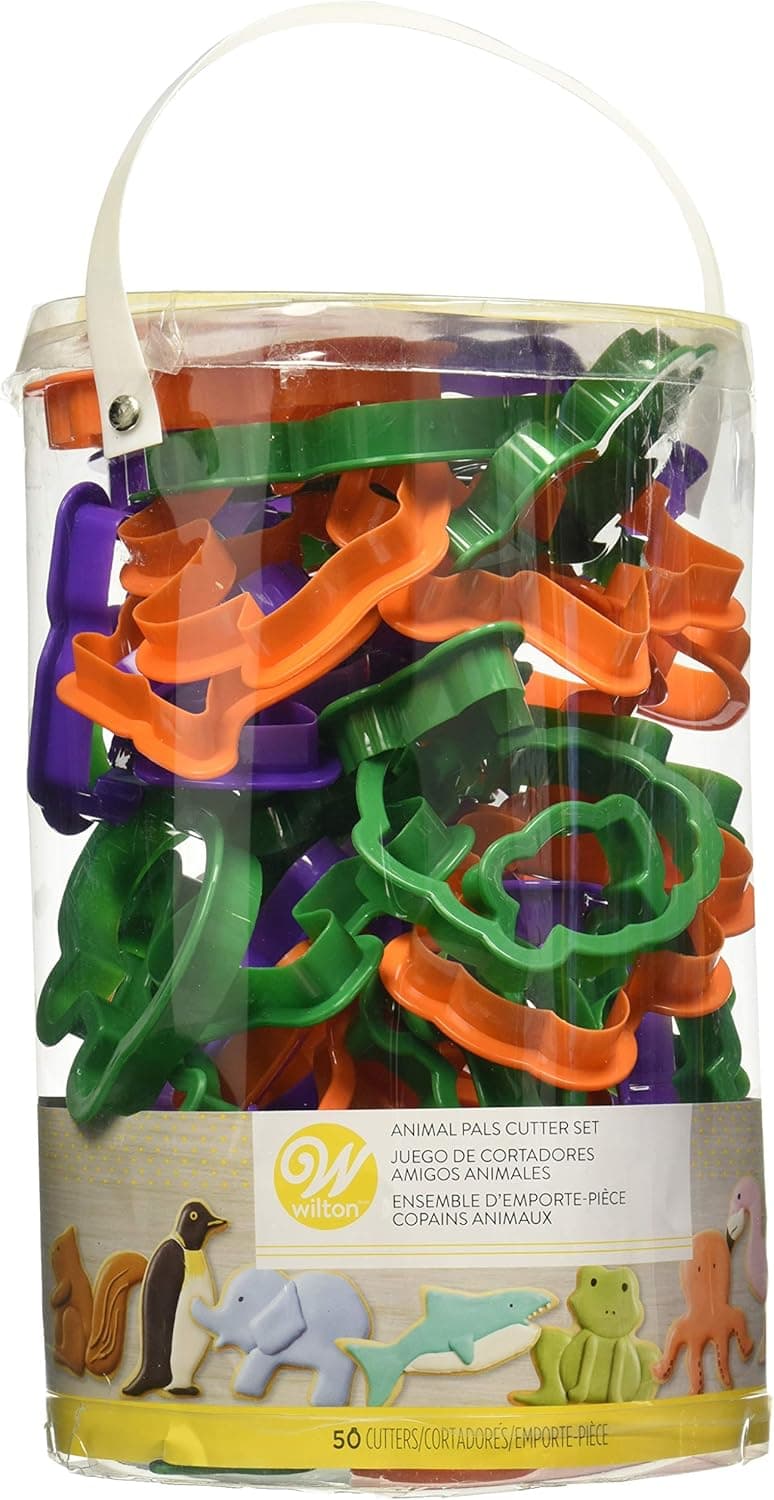 Wilton Animal Cookie Cutter Set, 50-Piece, Plastic