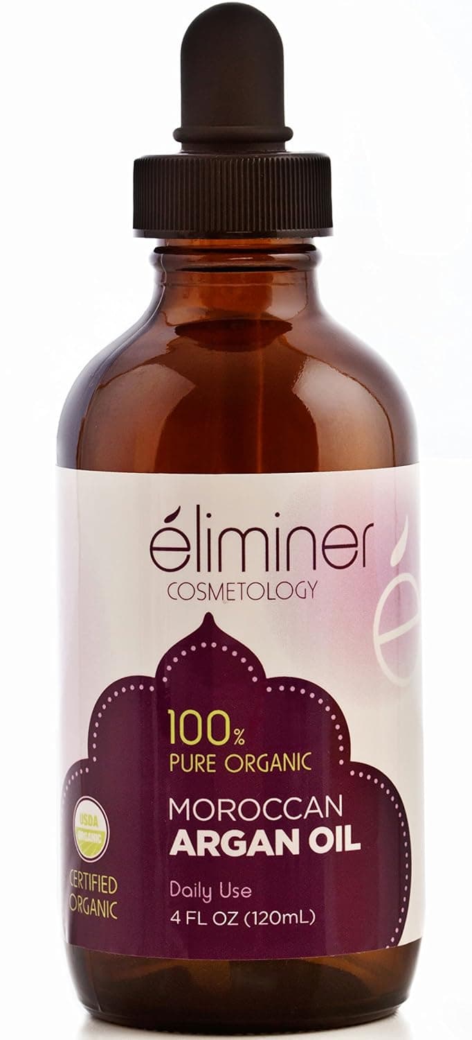 Eliminer Organic Moroccan Argan Oil for Skin, Hair, Nails, 4 fl. oz.