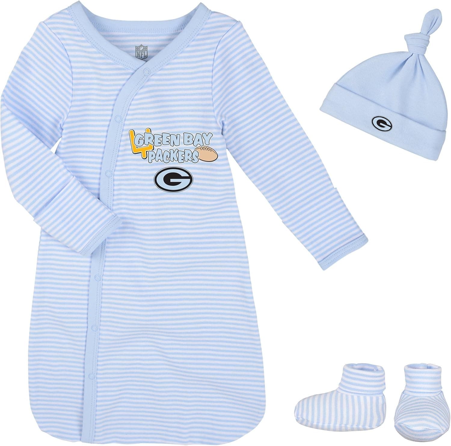 NFL Toddler Outerstuff Gown, Hat And Bootie Set, Team color ,