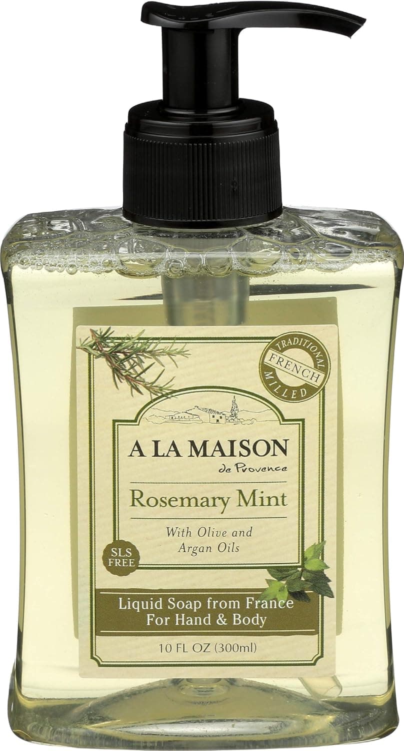 A La Maison Small Liquid Soap, Rosemary Mint, 10 Fluid Ounce