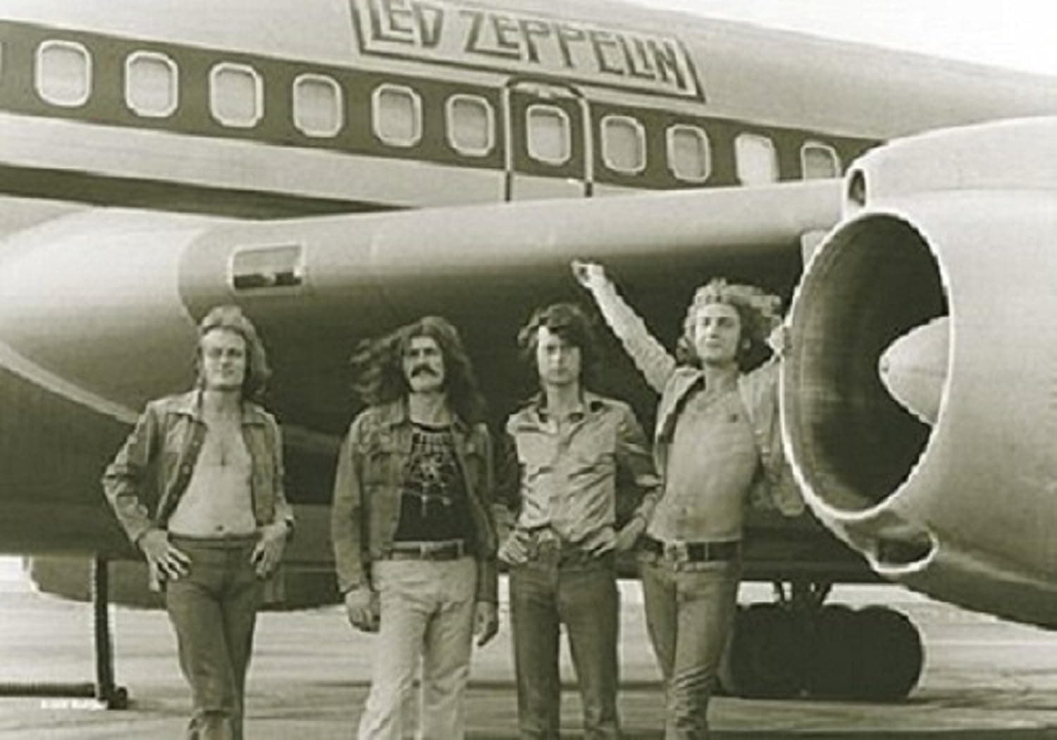 Led Zeppelin Airplane Giant Fabric Poster 44" x 30"