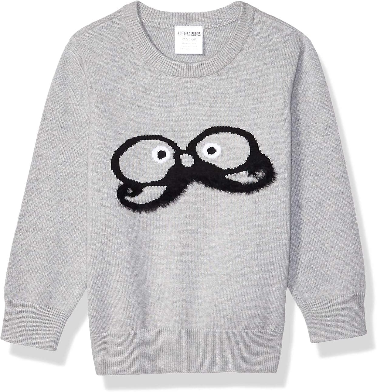 Amazon Essentials Boys' Pullover Crew Sweater (Previously Spotted Zebra)