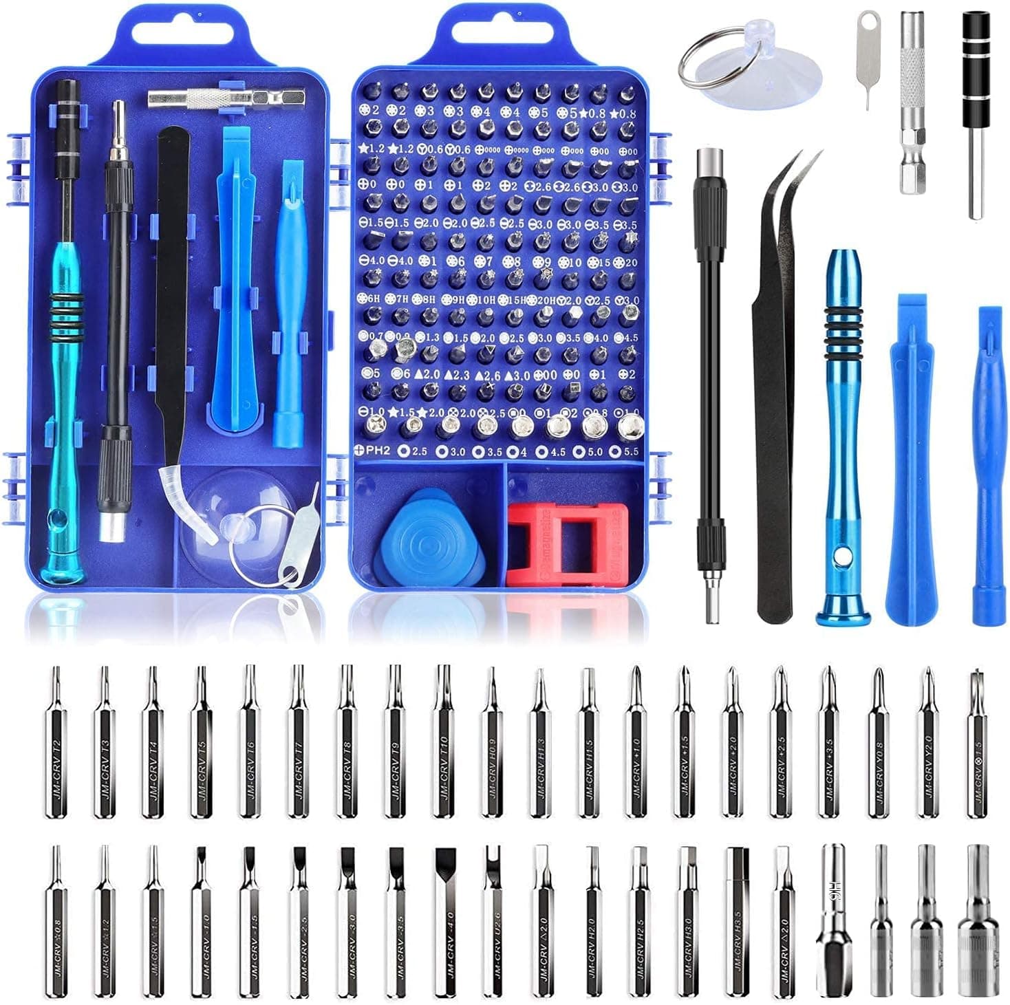 Screwdriver Set, Apsung 110 in 1 Repair Tool Kit Multi-function Magnetic Precision Screwdriver Set,Flexible Shaft Compatible with Mobile Cell Phone Iphone Android Ipad Computer Laptop Computer PC