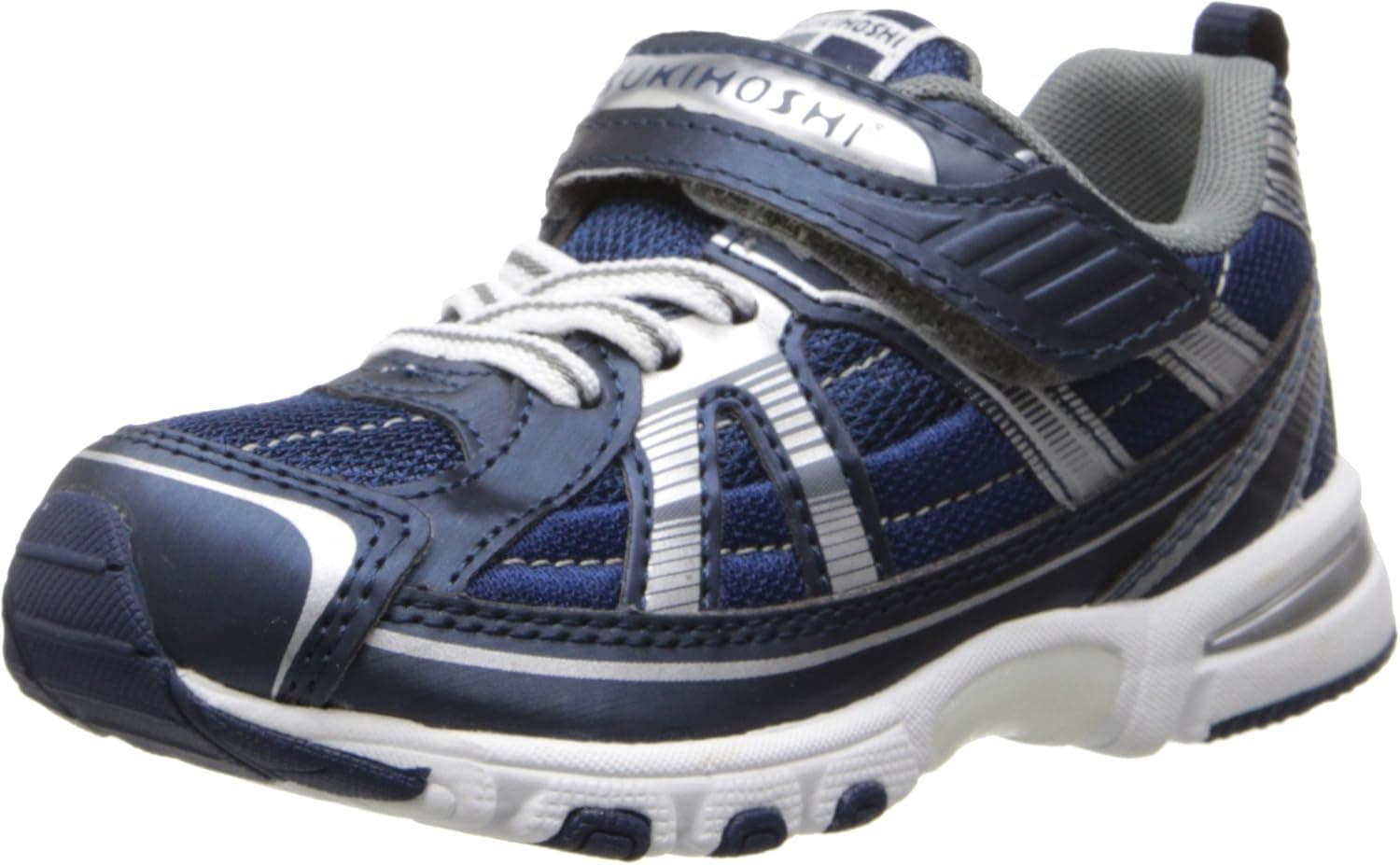 TSUKIHOSHI 3570 STORM Strap-Closure Machine-Washable Youth Sneaker Shoe with Wide Toe Box and Slip-Resistant, Non-Marking Outsole - For Little Kids and Big Kids, Ages 4-12