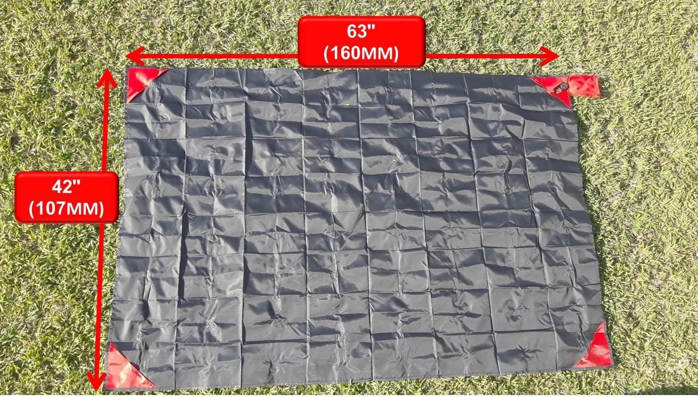 Travel Picnic Beach Blanket- Set of Compact, Waterproof Outdoor Folding Blanket + Compass- Best Lightweight Picnic, Beach, Emergency Blanket in A Bag for Travel, Hiking, Cycling, Festivals