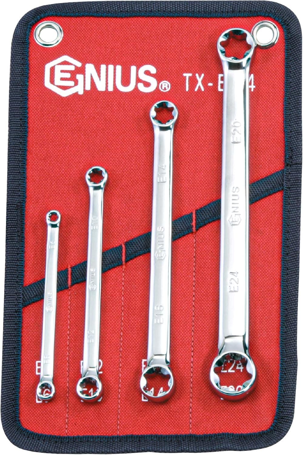 Genius Tools 4PC E-Star Wrench Set - TX-E04