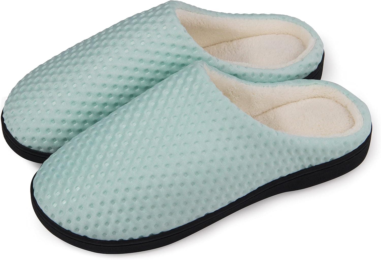 BomKinta Womens Mens Slip On House Slippers Indoor Warm Faux Fur Lining Bedroom Shoes