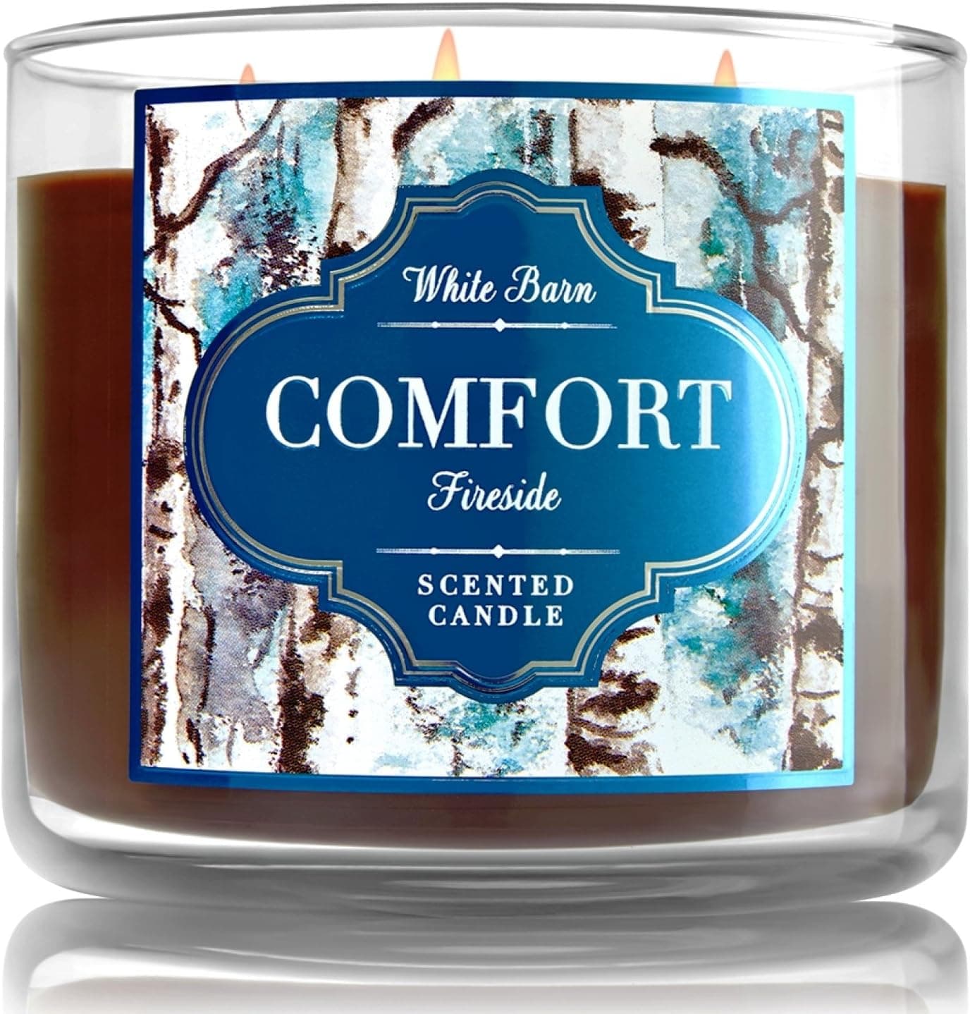 Bath and Body Works Fireside Comfort Candle - Large 3-wick 14.5 oz Candle - New Look for Winter 2015