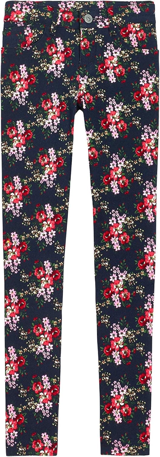 Bouquet Floral Super Soft Skinny|Kidpik Navy|10