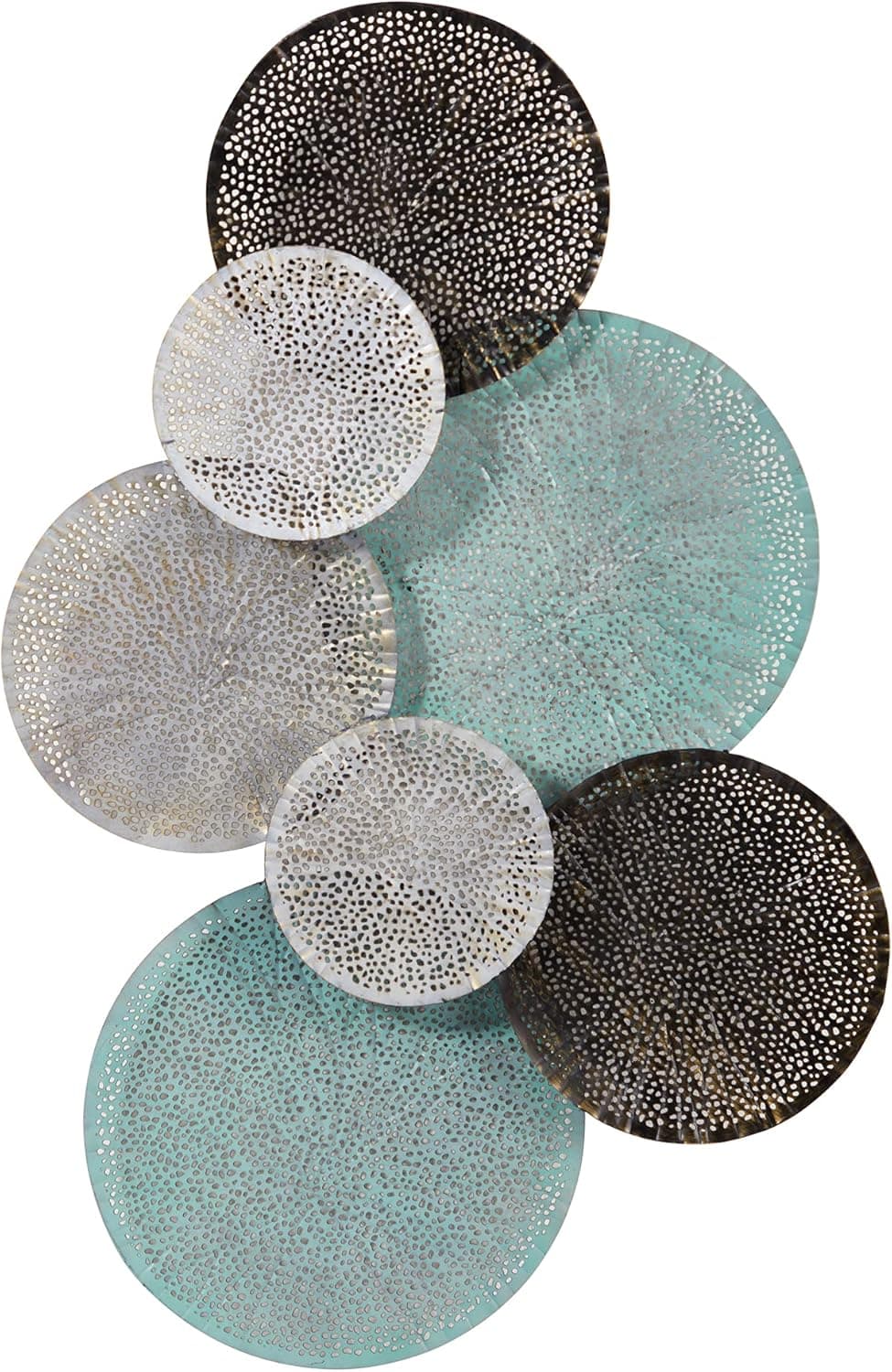 Nearly Natural 2.5ft. x 1ft. Layered Metal Wall Art Decor