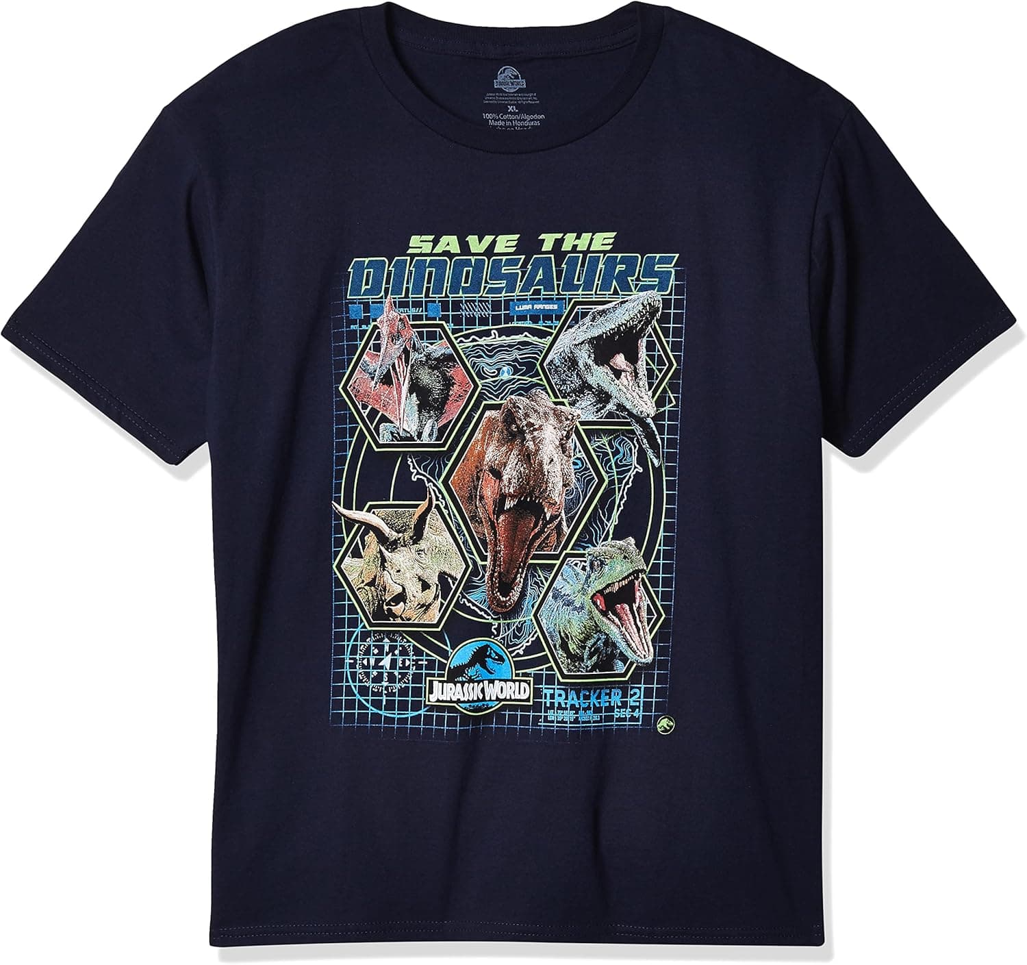 Jurassic World Boys 2 Save The Dinosaurs Short Sleeve T-Shirt