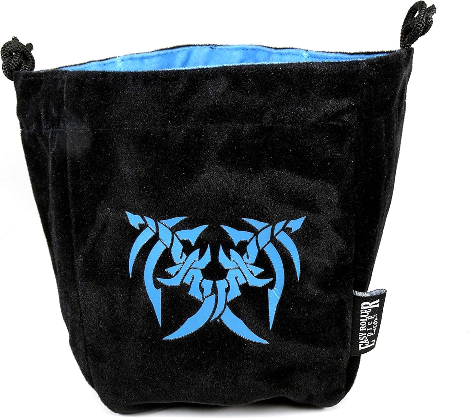 Microfiber Large Dice Bag - Truly Reversible with Assassin's Blades Image on Each Side - Stands Up on its Own and Holds 200+ Dice