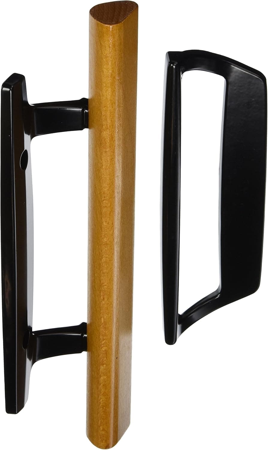 Wright Products - Mortise Patio Door Handle, Wood/Black
