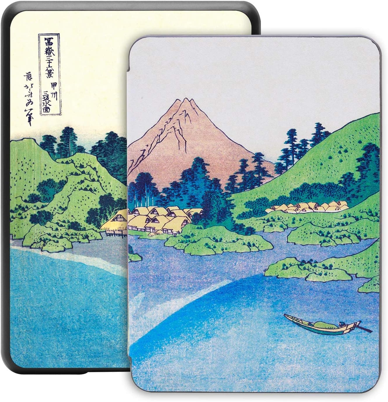 Jingdu Water-Safe Painting Case for All-New Kindle Paperwhite 10th Generation 2018 Released Premium PU Leather Slim Lightweight Smart Cover with Auto Wake/Sleep,Mountain