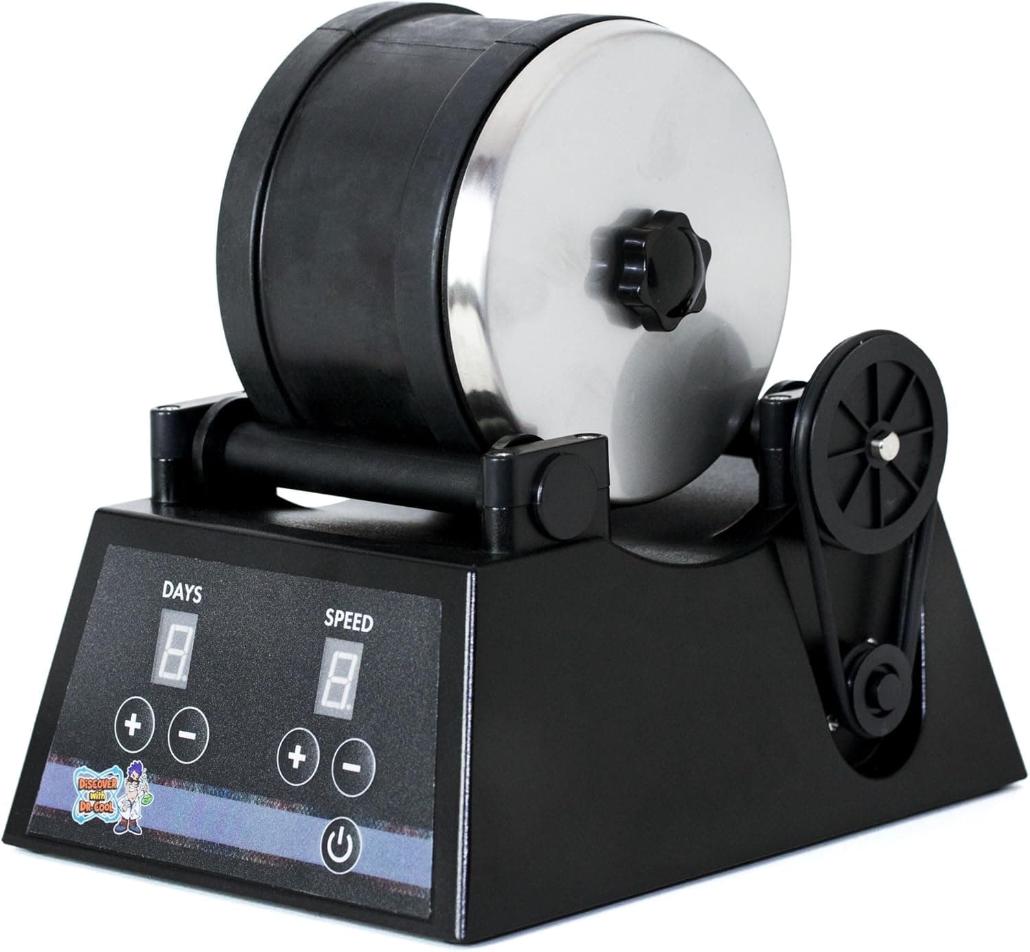 Discover with Dr. Cool PRO Series Rock Tumbler - Turn Rocks into Stunning Gemstones!