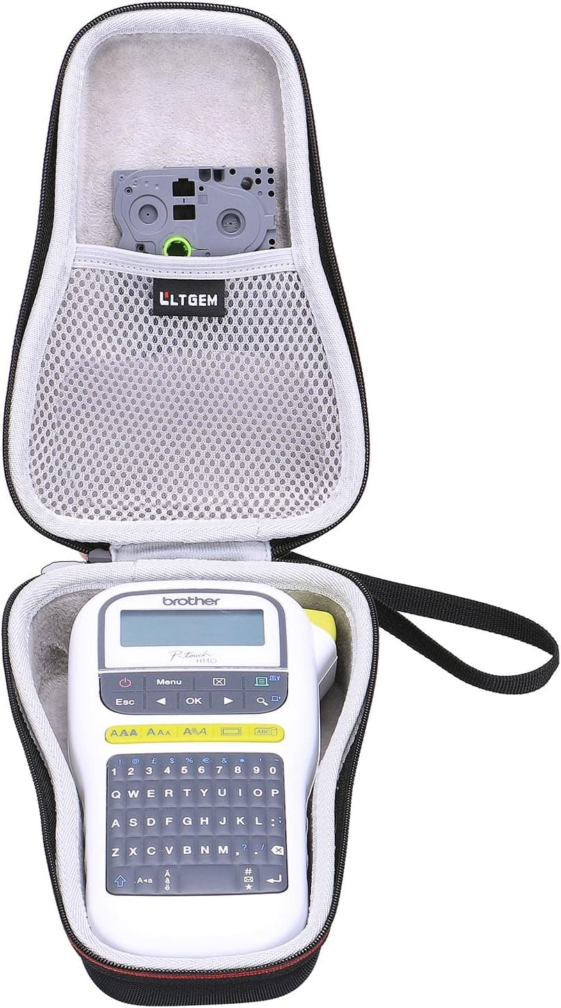LTGEM EVA Hard Case for Brother P-Touch PTH110BP/Pro PT-H111/PT-H100 Easy Portable Label Maker