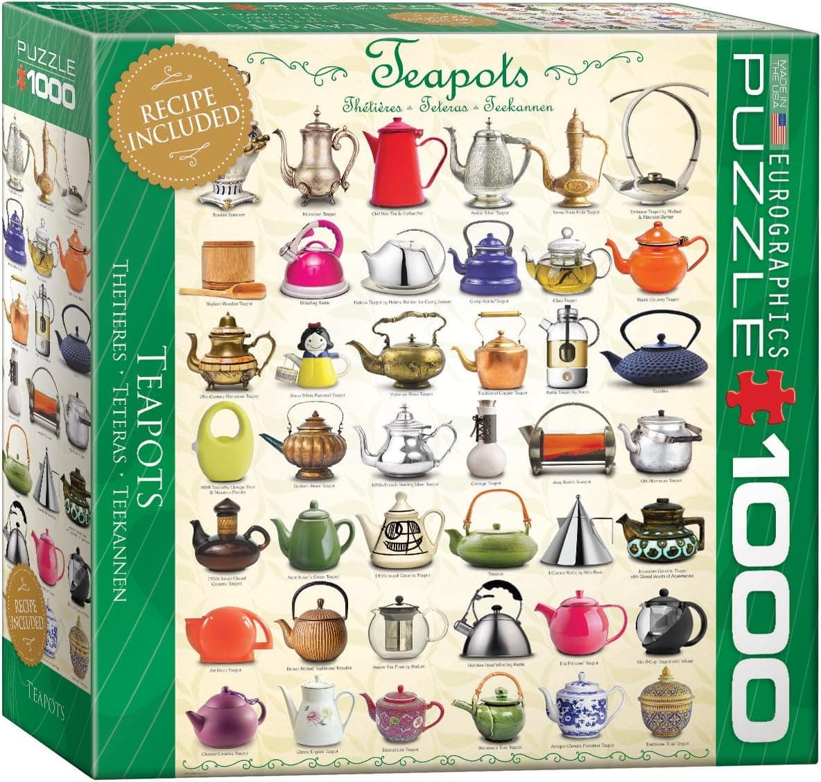 EuroGraphics Teapots Jigsaw Puzzle (1000-Piece)