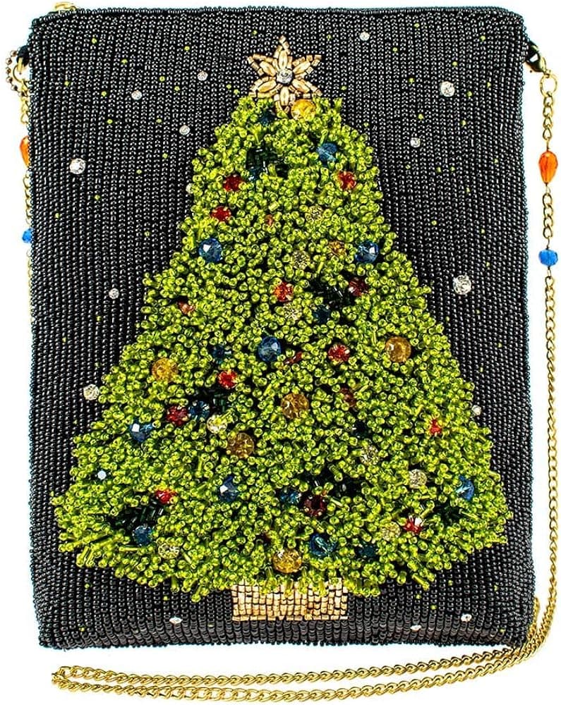 Mary Frances Spruced Up Beaded Crossbody Handbag