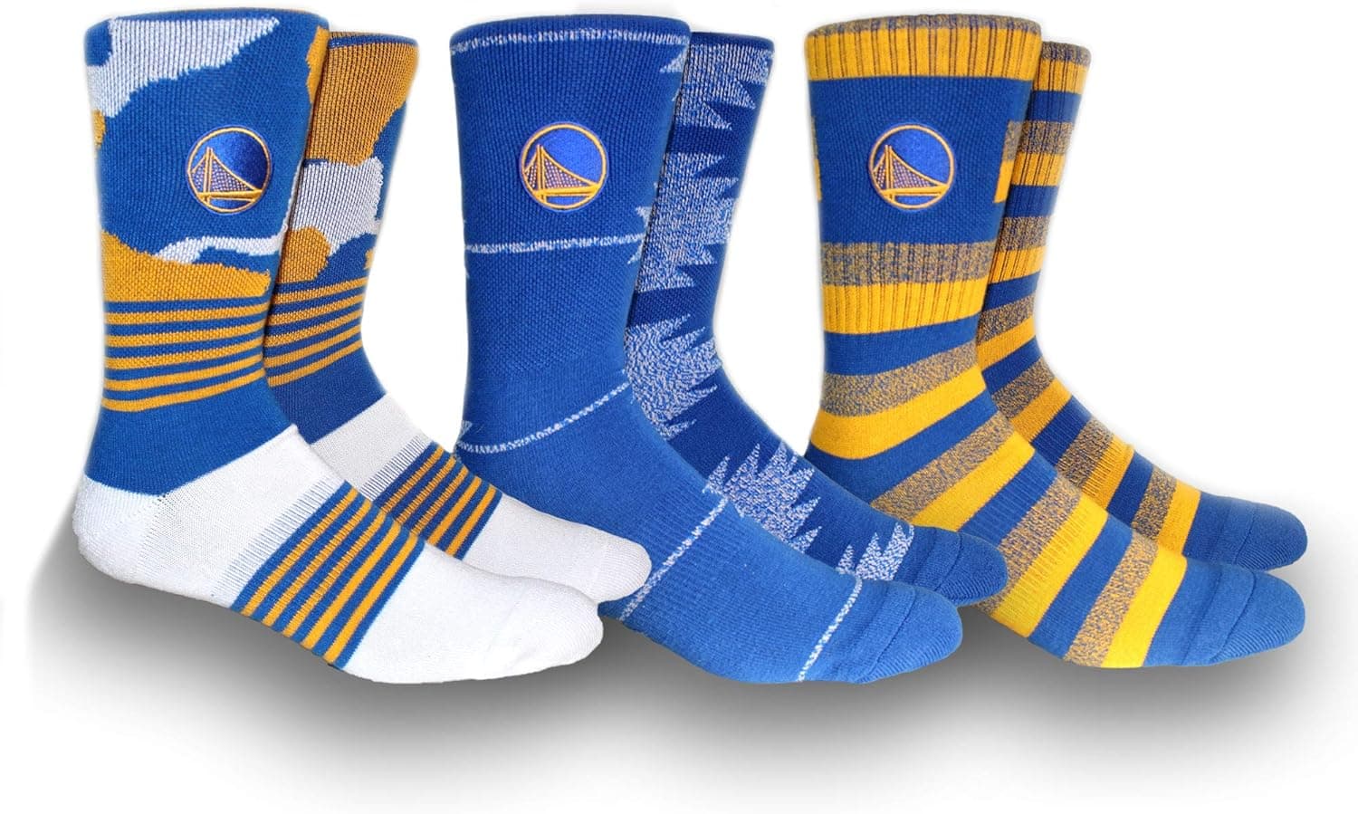 Pkwy NBA Court Crew Socks, 3pk