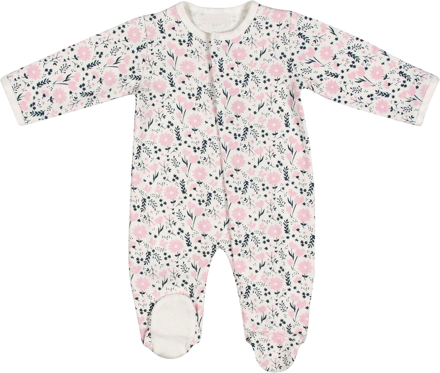 Magnetic Me Footie Pajamas 100% Organic Cotton Baby Sleepwear Quick Magnetic Fastener Sleeper