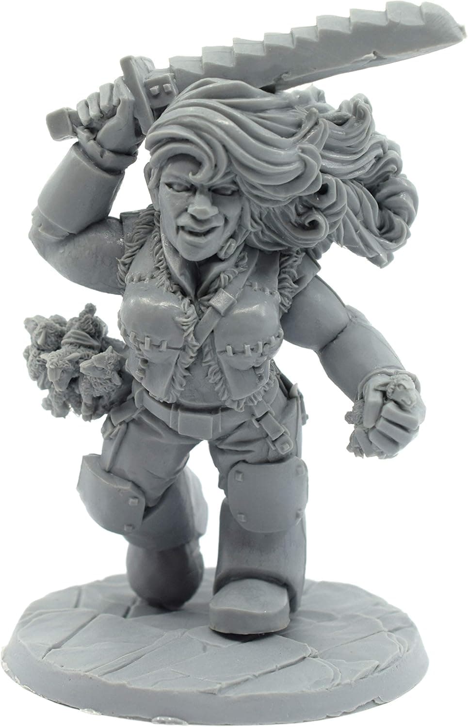 Stonehaven Miniatures Hill Giant Rustler Miniature Figure, 100% Urethane Resin - 85mm Tall - (for 28mm Scale Table Top War Games) - Made in USA
