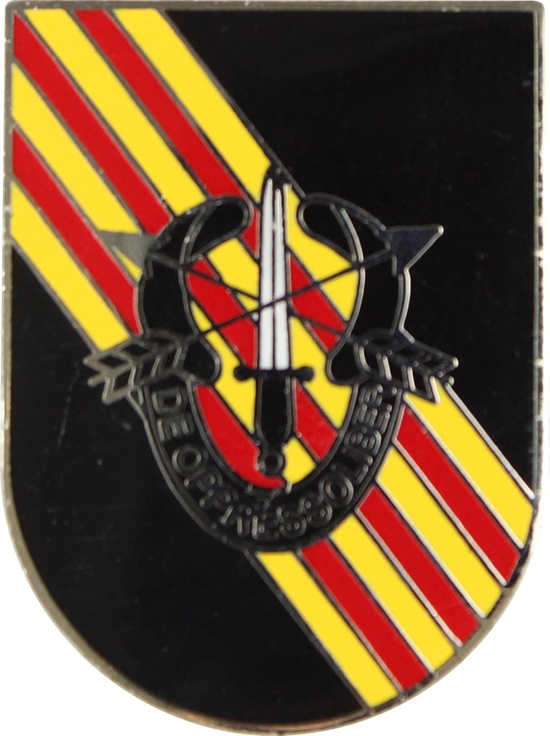 US Army 5th Special Forces Flash w/Crest Lapel Pin