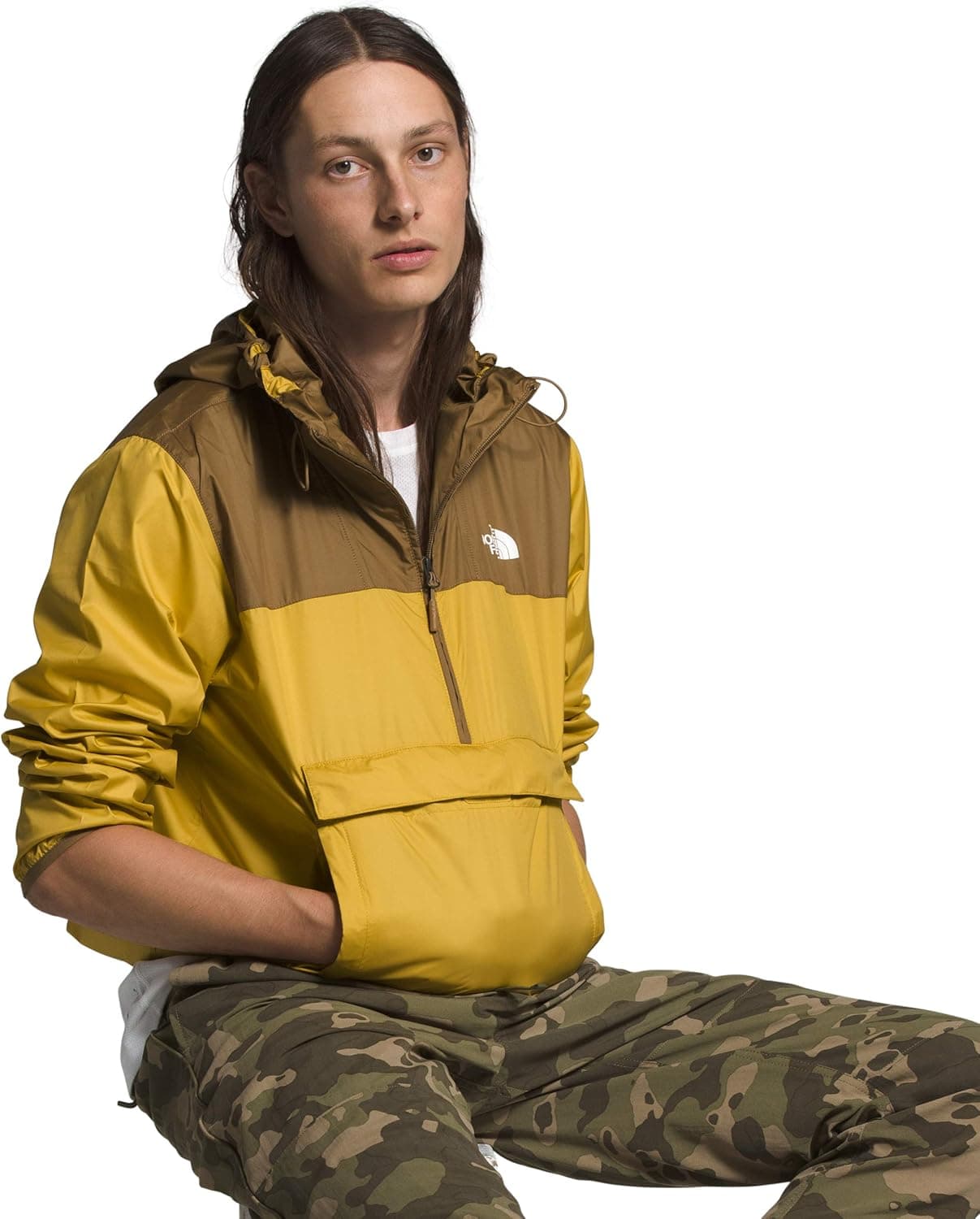 THE NORTH FACE Men's Fanorak, British Khaki/Bamboo Yellow, L