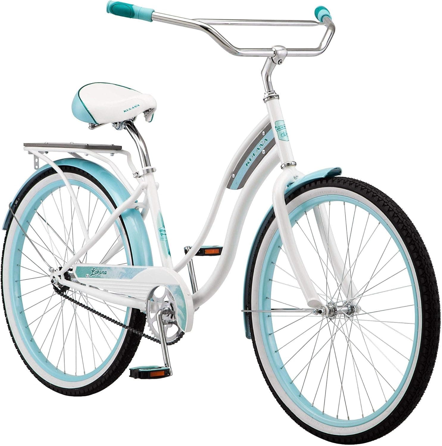 Kulana Lakona Youth/Adult Beach Cruiser Bike, 20-26-Inch Wheels, Multiple Speeds, Multiple Colors