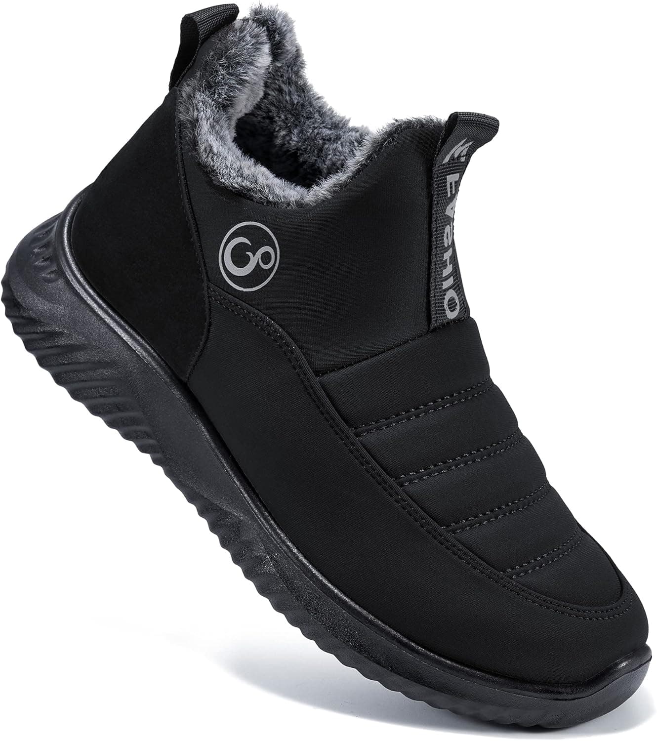 Alicegana Womens Snow Boots Winter Shoes for Women Fur Lining Warm Winter Ankle Booties Outdoor Zip Waterproof Slip On Comfortable Shoes