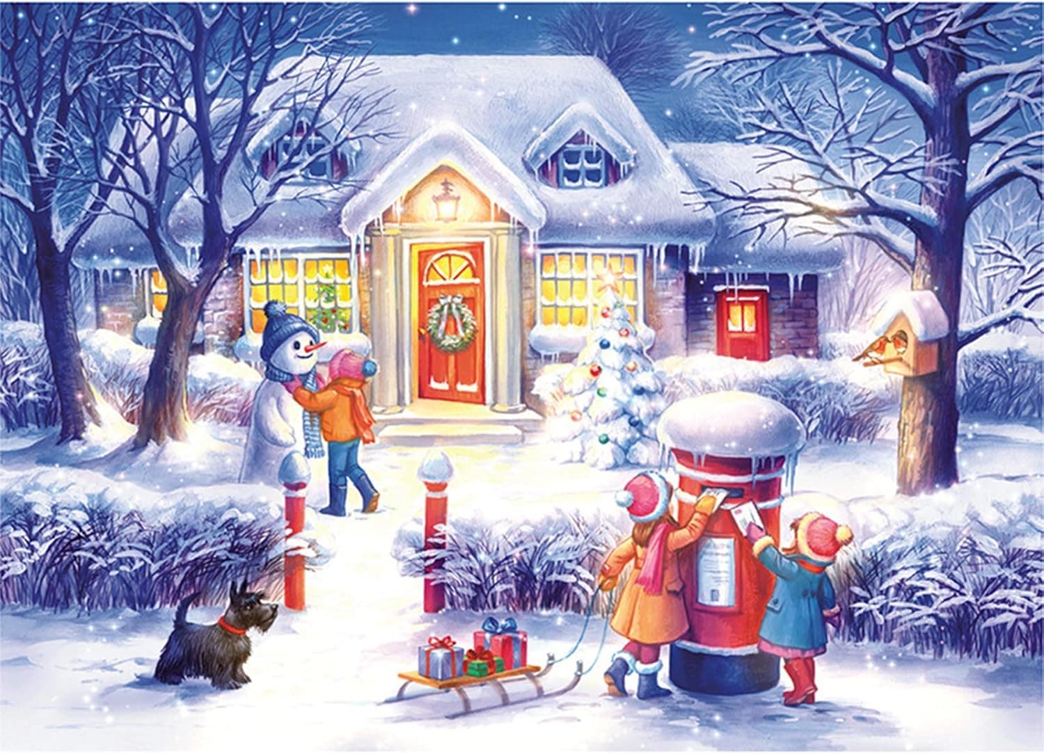 FIZILI Jigsaw Puzzles for Adults 1000 Piece Intellectual Game for Adults and Kids 26.56" L X 19.68" W (Beautiful Time)