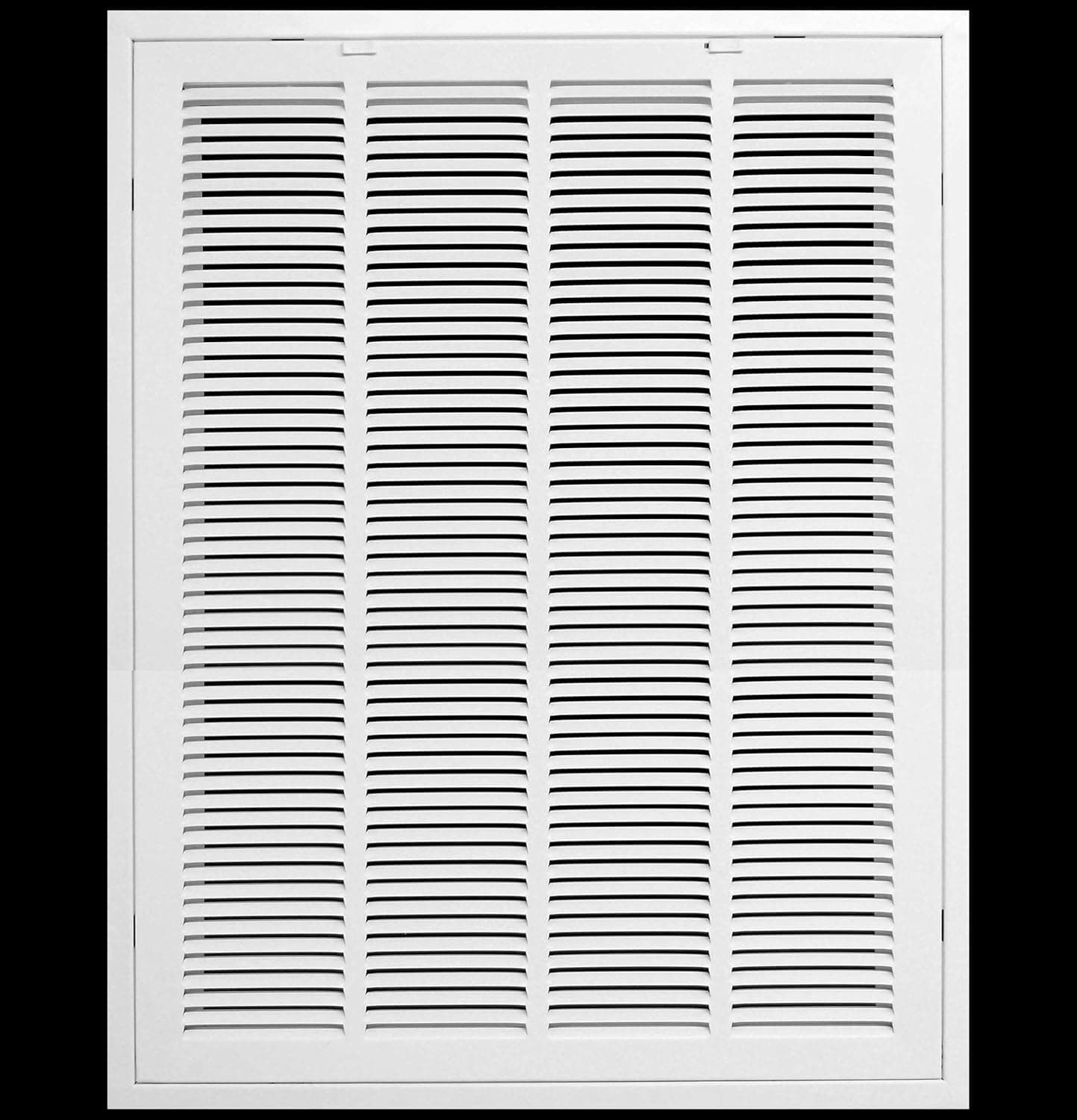 20" X 30" Return Air Filter Grille - Filter Included - Easy Plastic Tabs for Removable Face/Door - HVAC Vent Duct Cover - White [Outer Dimensions: 21.75w X 31.75h]
