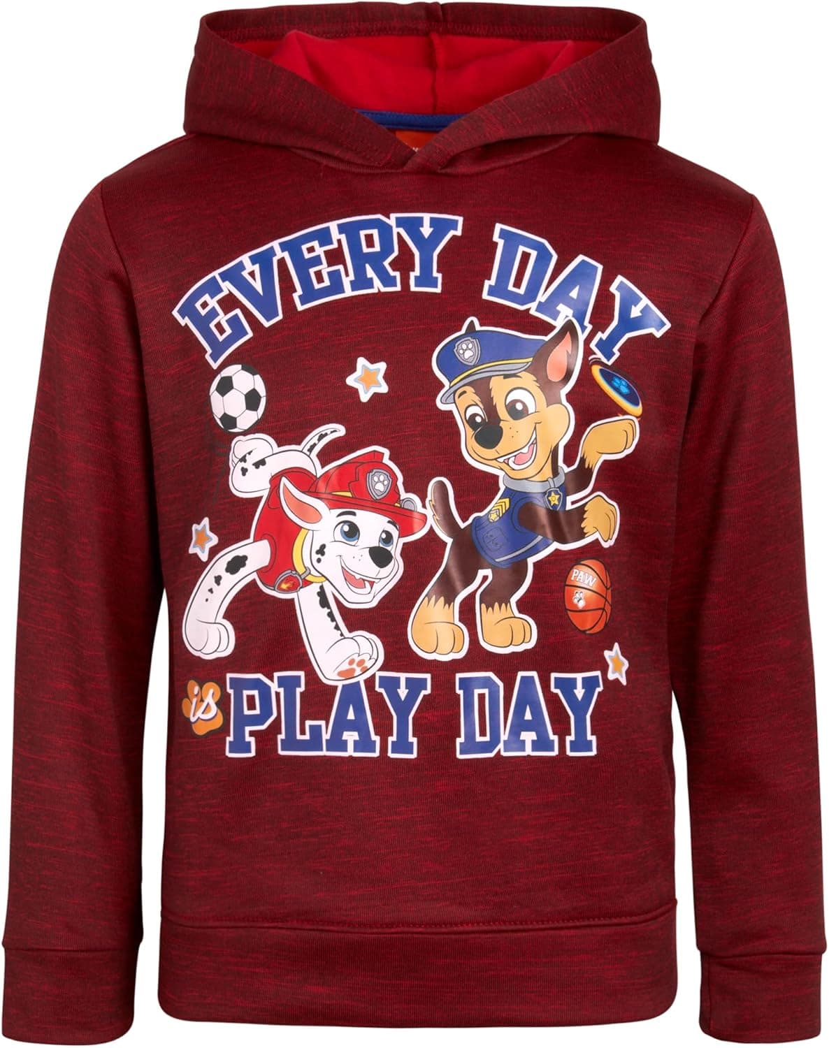 Nickelodeon Boys' Paw Patrol Hoodie Sweatshirt - Chase, Marshall, Rubble, Skye (2T-7)