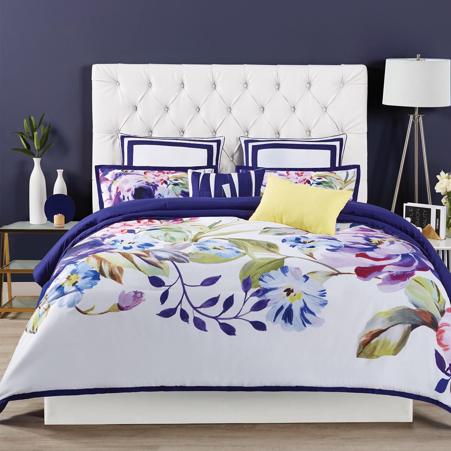 Christian Siriano Cover and Shams Duvet Set, King, Garden Bloom