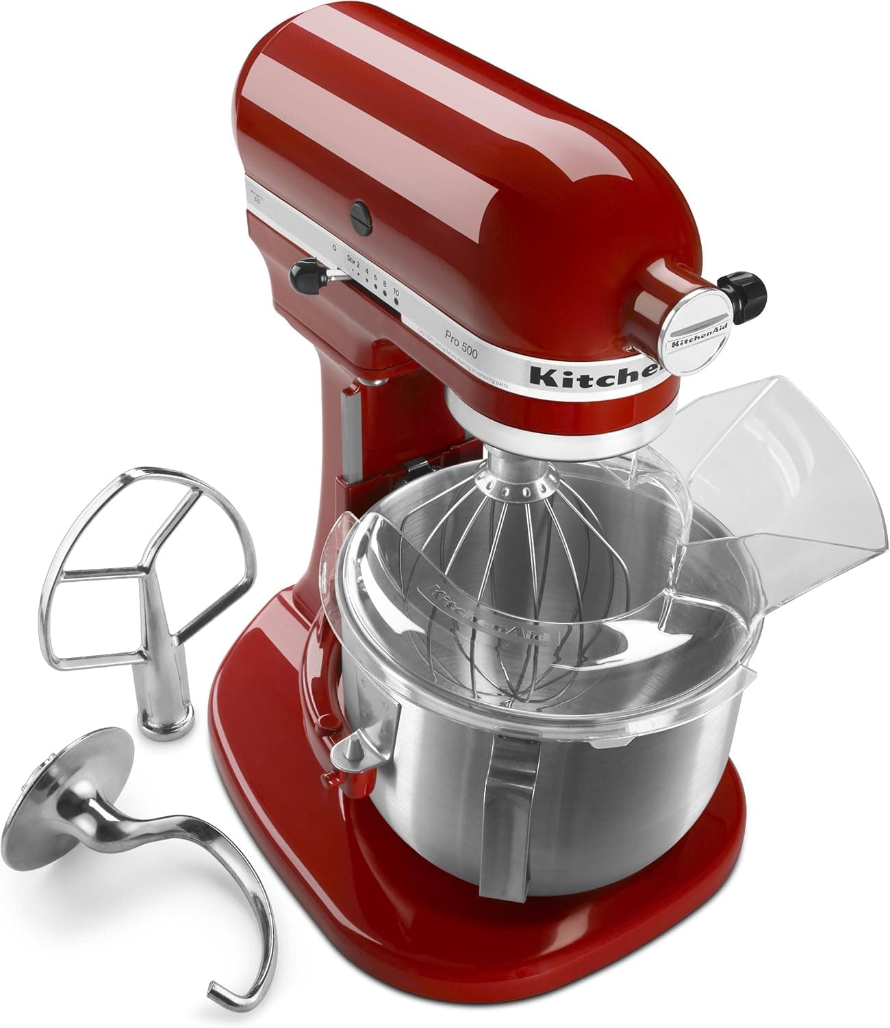 KitchenAid Pro 500 Series 10-Speed 5-Quart Stand Mixer, Empire Red
